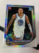 Will Richard Bowman Chrome 2025-2026 Rookie Refractor Red Logo BRR-37 Warriors