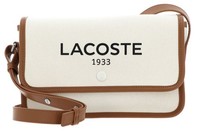 Lacoste Heritage Canvas Flap Crossover Bag UmhäNgetasche Tasche Natural Tan Neu