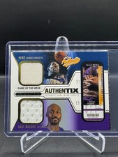 2003-04 FLEER AUTHENTIX!  NENE!  KARL MALONE!  GAME WORN JERSEY RELICS!   #N-KM!