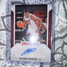 Panini 2024-25 NBA Hoops Great Significance Autograph Orlando Robinson #GS-ORH