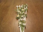 Clay Rose Filled Fan Trellis 1:12 scale dollhouse miniature Landscaping OOAK #3 — photo 3