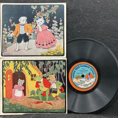 Frog He Would A Wooing Go/Dog And Cat (Little Tots Nursery Tunes) 7'' w/Cards