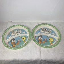Baby Looney Tunes Zak Designs Baby Daffy Tweety Bugs Bunny Divided Plates 2