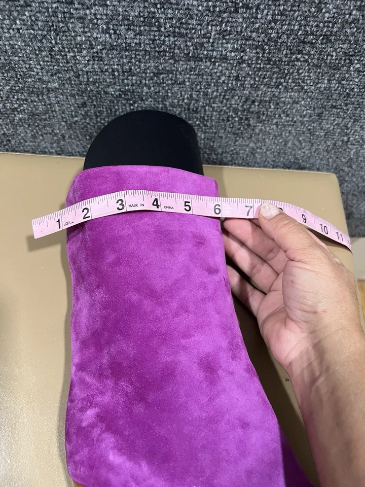 Botas Sergio Rossi Terciopelo Morado Talla 37 Foto 4 de 4