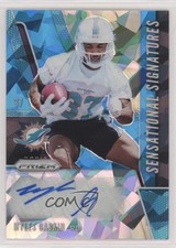 2019 Panini Prizm Sensational Signatures Blue Ice 7/99 Myles Gaskin Auto ow1