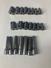 22 piece snap on quarter inch drive sockets