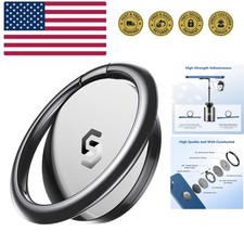 Cell Phone Ring Holder Stand, 360 Degree Rotation Finger Ring Kickstand Polis...