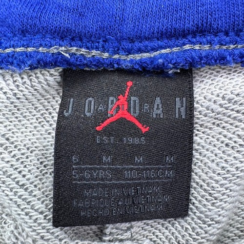 Jordan Shorts Boys Size 5-6 Gray Logo Graphic Sweat Shorts Colorful Basketball - Picture 5 of 10