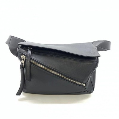LOEWE Puzzle Bum Bag B510P35X09 Small Shoulder/Body Bag  Black Leather 