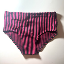 1950s vintage Swim Shorts pink stripe swimming trunks briefs Mens Medium W34