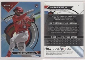 2023 Topps Finest Sky Blue Refractor /300 Jordan Walker #60 Rookie RC