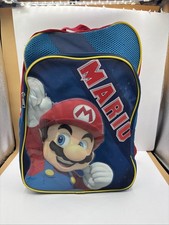 Super Mario Bros Nintendo 17” Mochila Laptop Bolsa de Transporte Usada