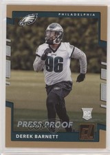 2017 Panini Donruss Rookies Retail Press Proof Bronze Derek Barnett #358 00yf