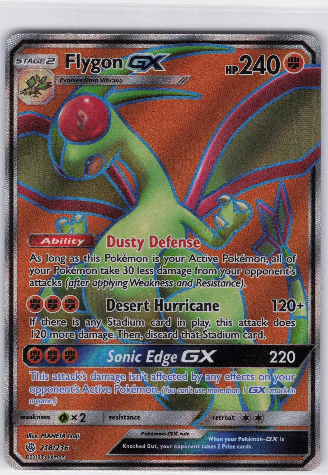 SM - Cosmic Eclipse #218/236 Flygon GX (Full Art)