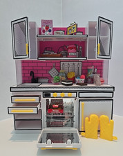 MGA's Miniverse Make It Mini Kitchen Playset Multiple Accessories UV Light Oven
