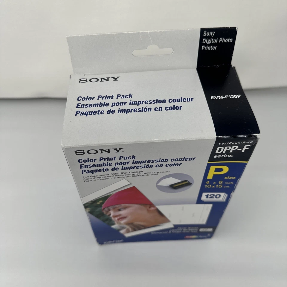 Sony SVM-F120P Color Print Pack DPP-F 4X6 Photo Sheets & 1 Ink Cartridges Open - Image 2 of 4