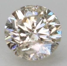 0.51 Carat K Color Round Brilliant Natural EARTH MINED Loose Diamond 5.09m VIDEO