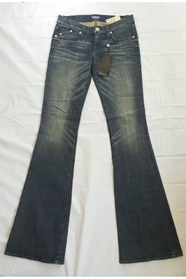 Rock & Republic Denimatrix Slim Bootcut Dark Wash Blue Denim Jeans Low Rise