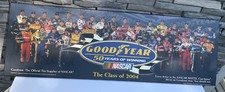 Nascar Class Of 2004 Wood Man Cave Garage Hanging Poster 34 x 11 1/2&rdquo;  50 Years