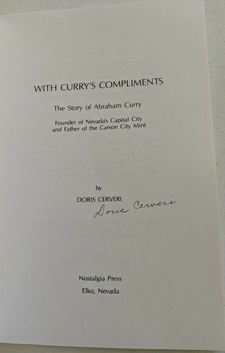 With Curry's Compliments by Doris Cerveri (1990, Nostalgia Press) Signed - Imagen 4 de 4