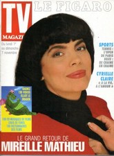 TV Magazine rare 1993: MIREILLE MATHIEU_ROGER ZABEL_FREDERIC DARD_CYRIELLE CLAIR