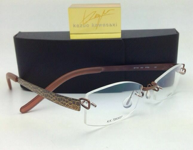 KAZUO KAWASAKI GLASSES + CASE Kazuo Kawasaki Eyeglasses MP 705 #48titan Silver/green  main image 3