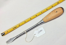Perfect Handle Vintage Woodworkers Flat Screwdriver 3/8" Wide Bit, 10" Long