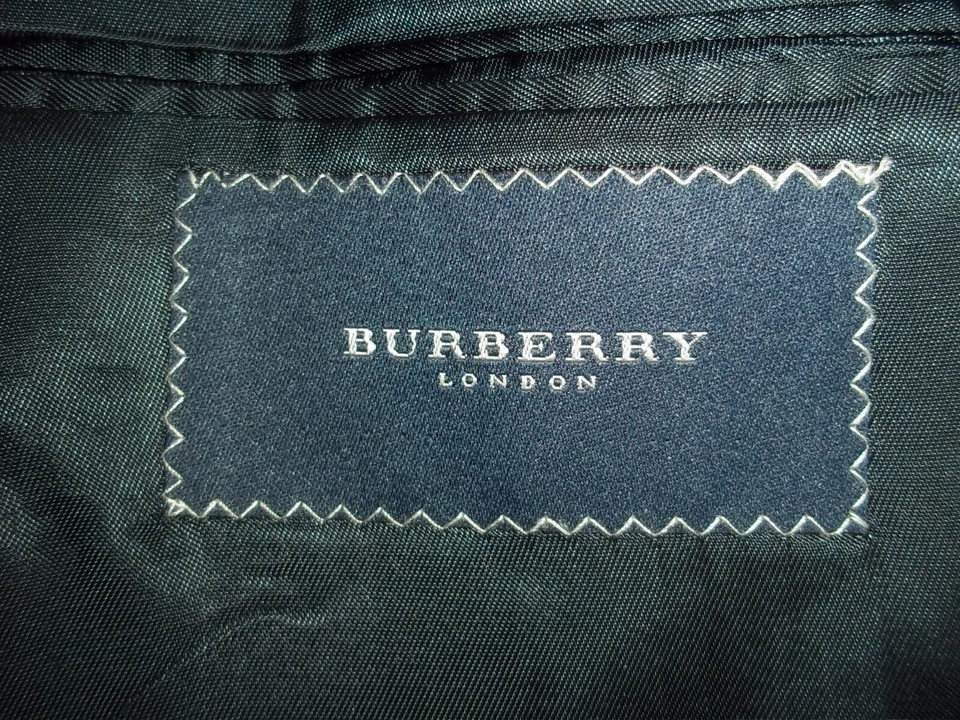 Burberry Blue Check/ Plaid 2 Buttons Wool Jacket, Sports coat 46L eBay