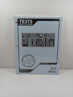BJU Fundamentals Of Math Tests 2nd edition