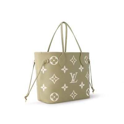 Brand New Louis Vuitton Monogram Bicolor Empreinte Neverfull MM 