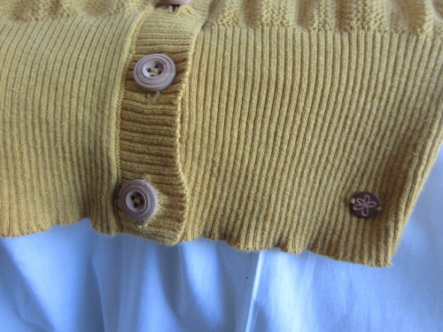 Girls Matilda Jane Joanna Gaines 435 Cardigan Sweater Mustard Overjoyed Sz 8 NWT - Picture 4 of 8