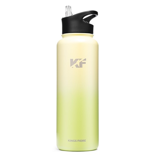 Kings Fiore Water Bottle straw and spout lid Stainless Steel keep drinks hotcold - Picture 80 of 83