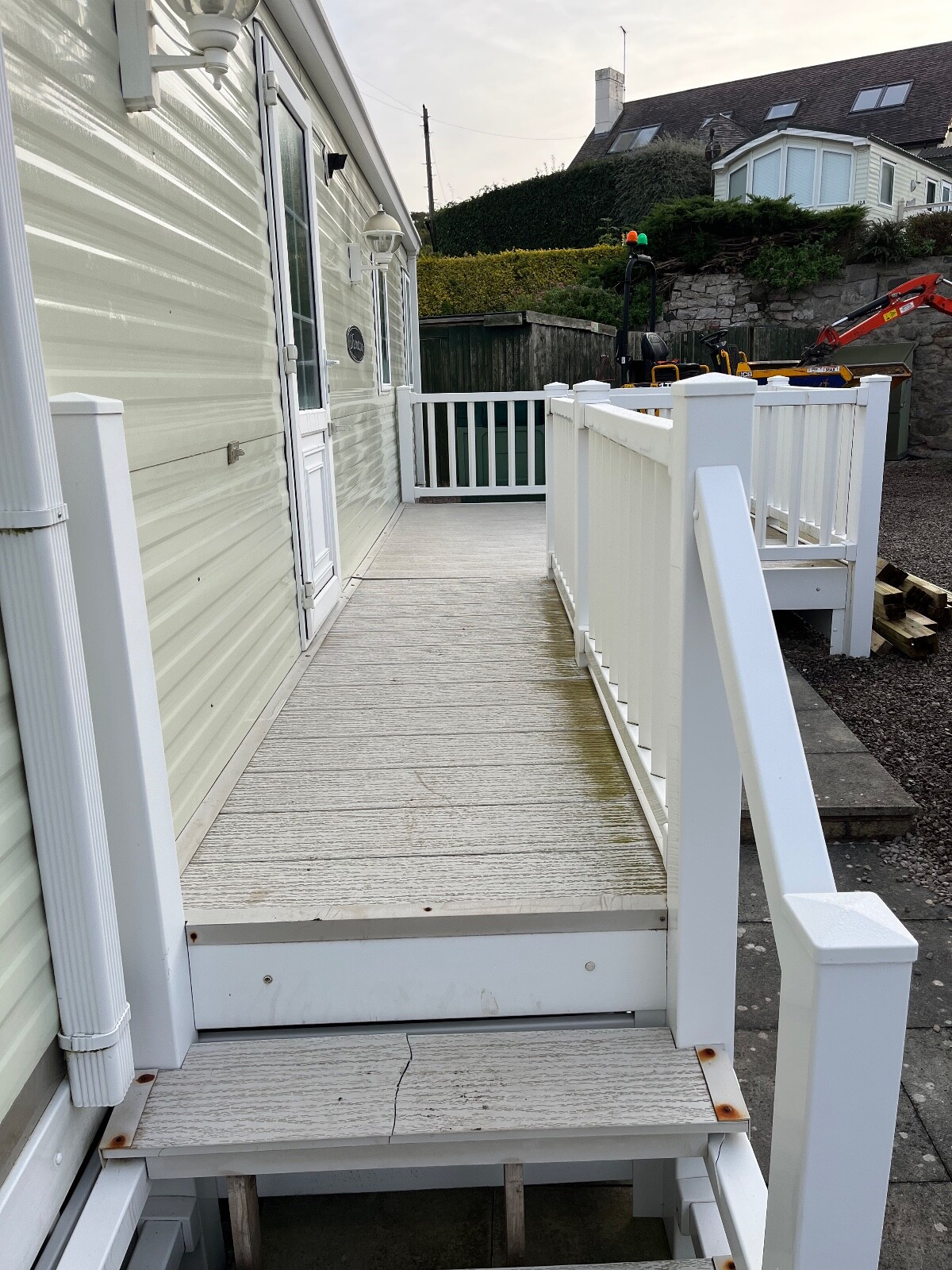 Static Caravan Used Steps And Decking eBay