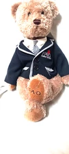 VTG F A O Schwarz Prep Jacket Tie 12" Plush Teddy Bear Stuffed Animal  FAO 2013