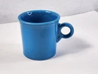 Fiesta Ware - "O-Ring Handle" Coffee Mug - Peacock BLUE - Homer Laughlin