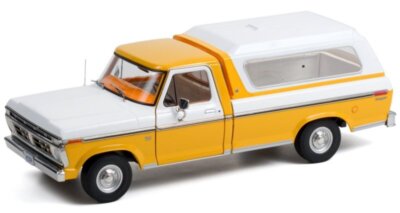 FORD F-100 Pick up - 1975 - yellow / white - Greenlight 1:18
