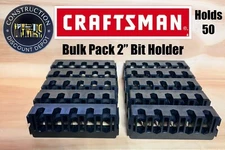 10 Craftsman Tough Case Insert Bit Holder Racks Bit storage holder New 2"