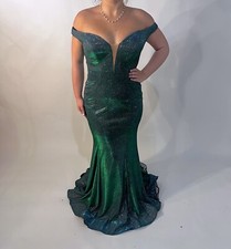 2 Cute  size 12  green emerald formal dress