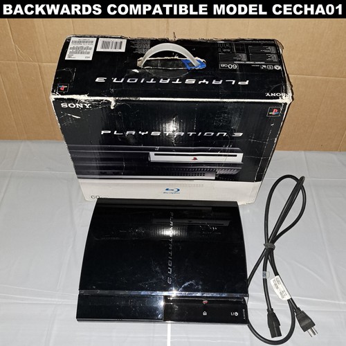 Sony PlayStation 3 PS3 fat CECHA01 60GB Console w/ Original Box YLOD