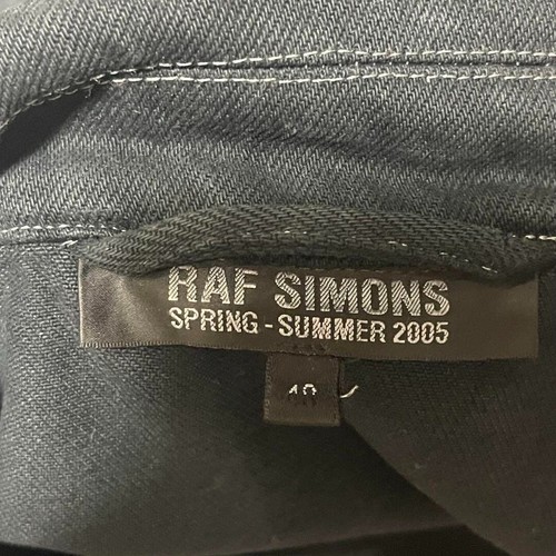 Raf Simons Archive 05ss Denim Double Riders Jacket Size 48 Shoulder width: 43 cm - Picture 7 of 7