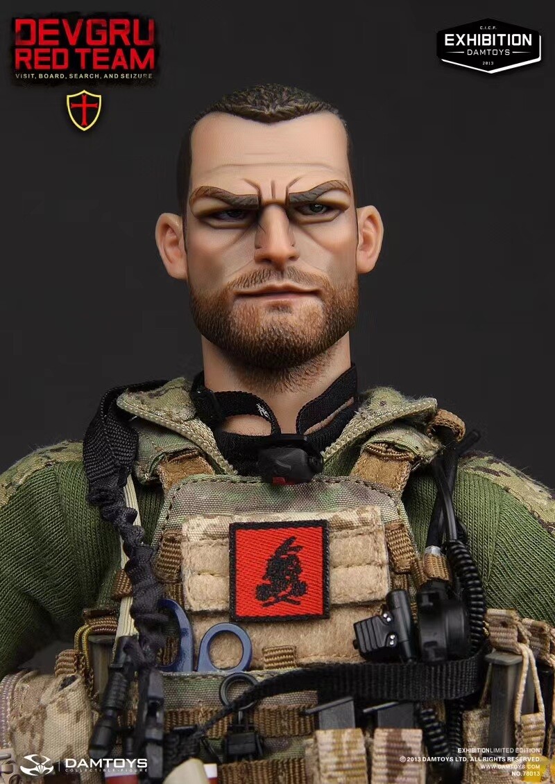 DAMTOYS DAM 78013 1/6 Scale Devgru Red Team Vbss Head Sculpt Model 