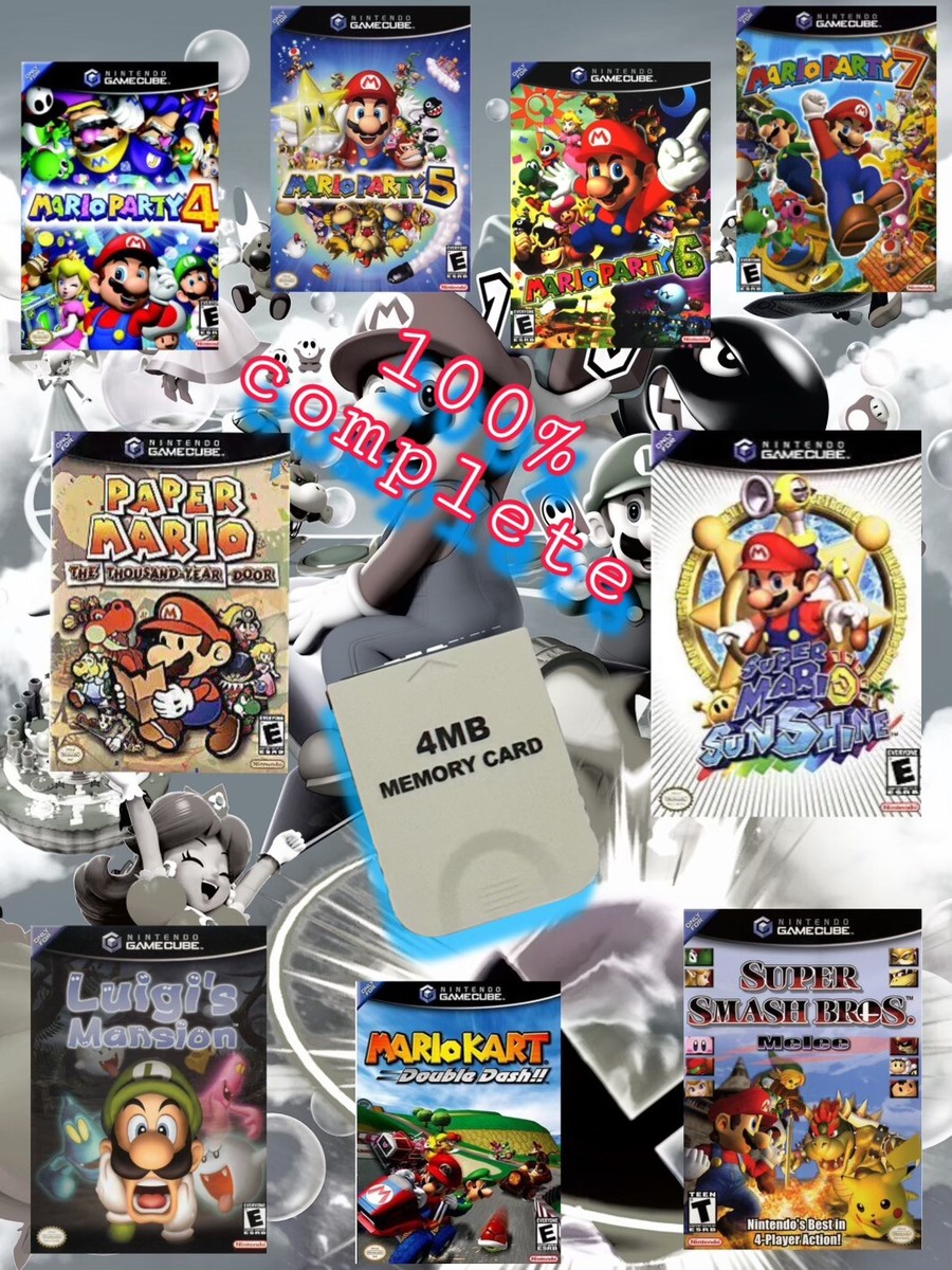 Super Mario Sunshine Save 100% Complete Unlocked Memory Card