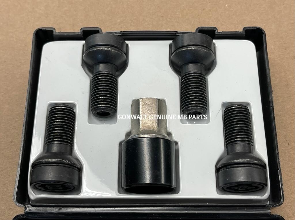 OEM 0019901607 New Mercedes Benz Rim Locks M14 X 1.5 X 27 Black GLK350 CLS400 eBay