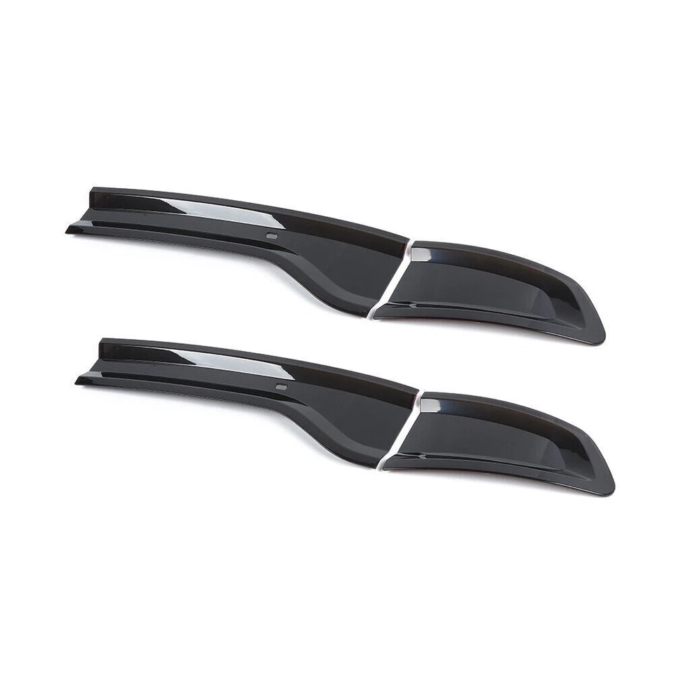 For Dodge Charger 2015-2023 Smoked Black ABS Rear Tail Light Lamp Trim Cover Set - Image 4 of 4