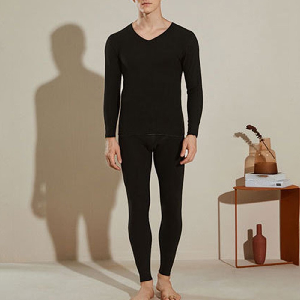 Stay Comfortable in Cold Weather with Men's Fleece Lined Underwear Set
