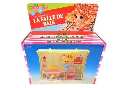 Vintage 1970er Popy Candy Puppe Spielset La Salle De Bain Badezimmer versiegelt Anime Rarität