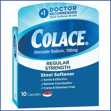 Colace® Regular Strength Stool Softener Capsules 10 capsules