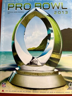 2013 NFL PRO BOWL GAME PROGRAM FEATURES ALL STAR PLAYERS & MORE LIMITED PRINT