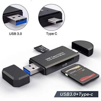 USB 3.0 Type-C Speicherkartenleser Micro SD Card Reader Kartenleser OTG Adapter