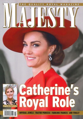 Majesty Magazine: Princess Kate, King Charles, Queen Camilla, Royalty, Jan 2024